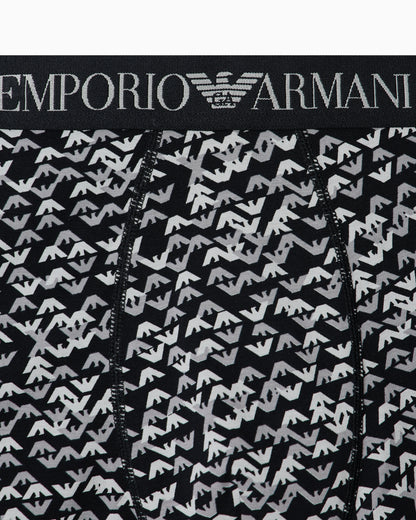 Boxer briefs in an all-over logo print jersey