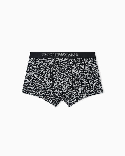 Boxer briefs in an all-over logo print jersey