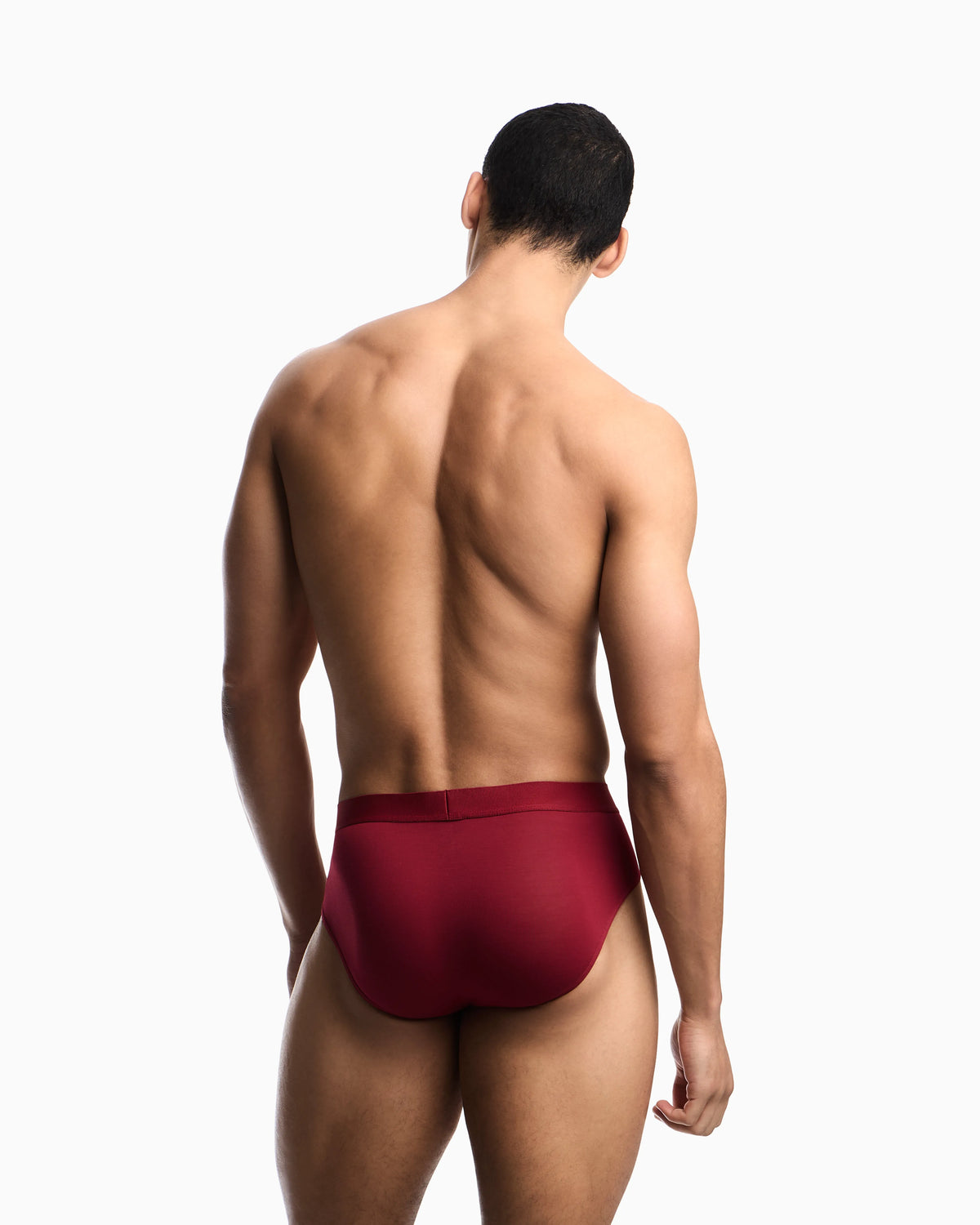 Two-pack of eco viscose jersey briefs with logo waistband
