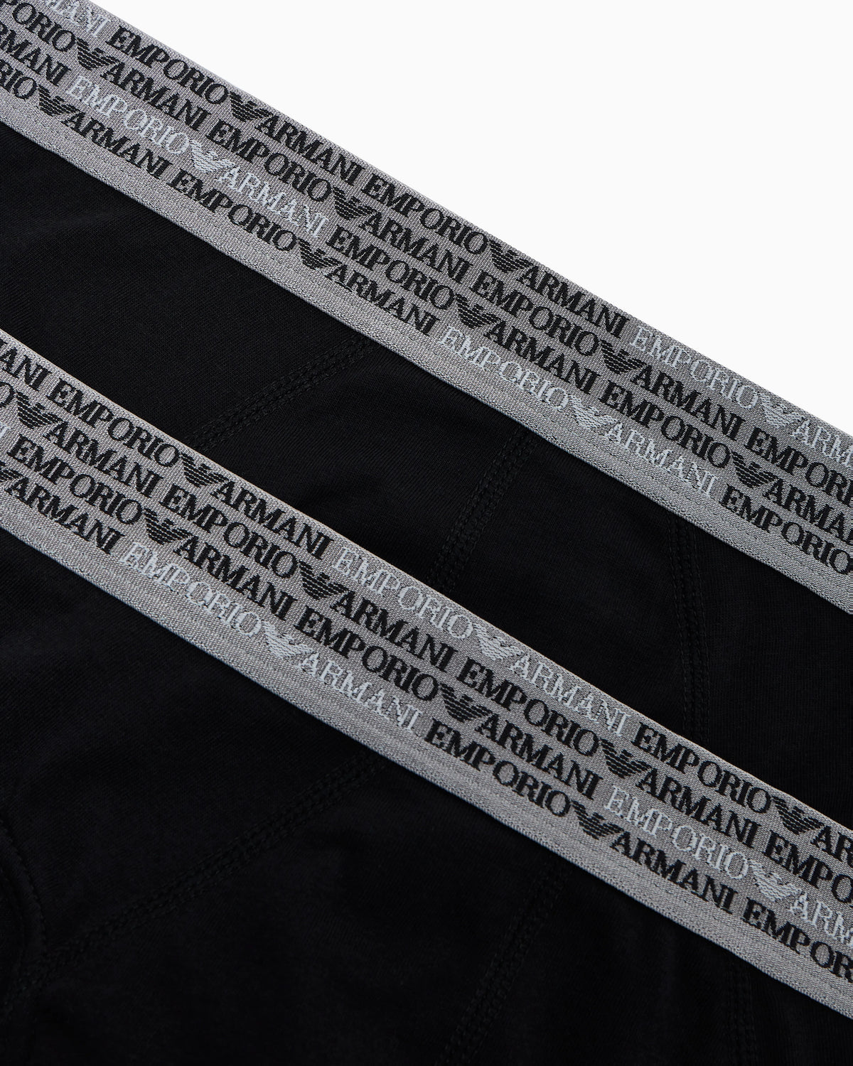 Two-pack of cotton jersey briefs with logo waistband