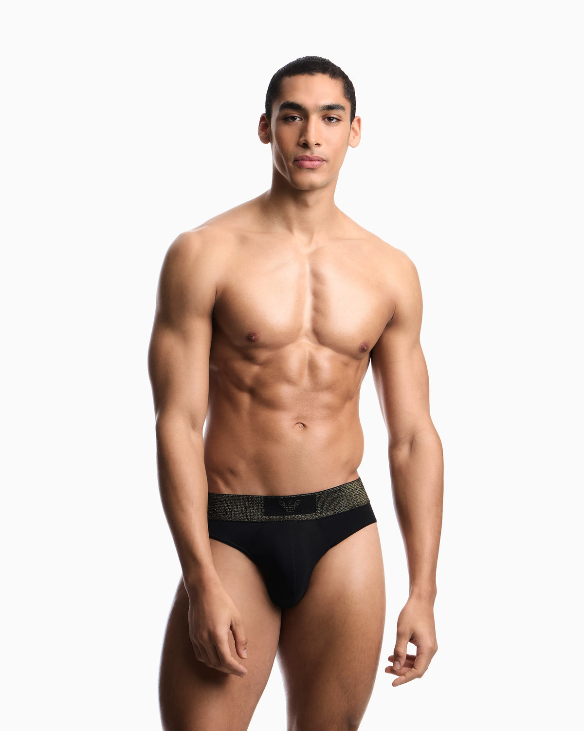Two-pack cotton jersey briefs with an elastic waistband