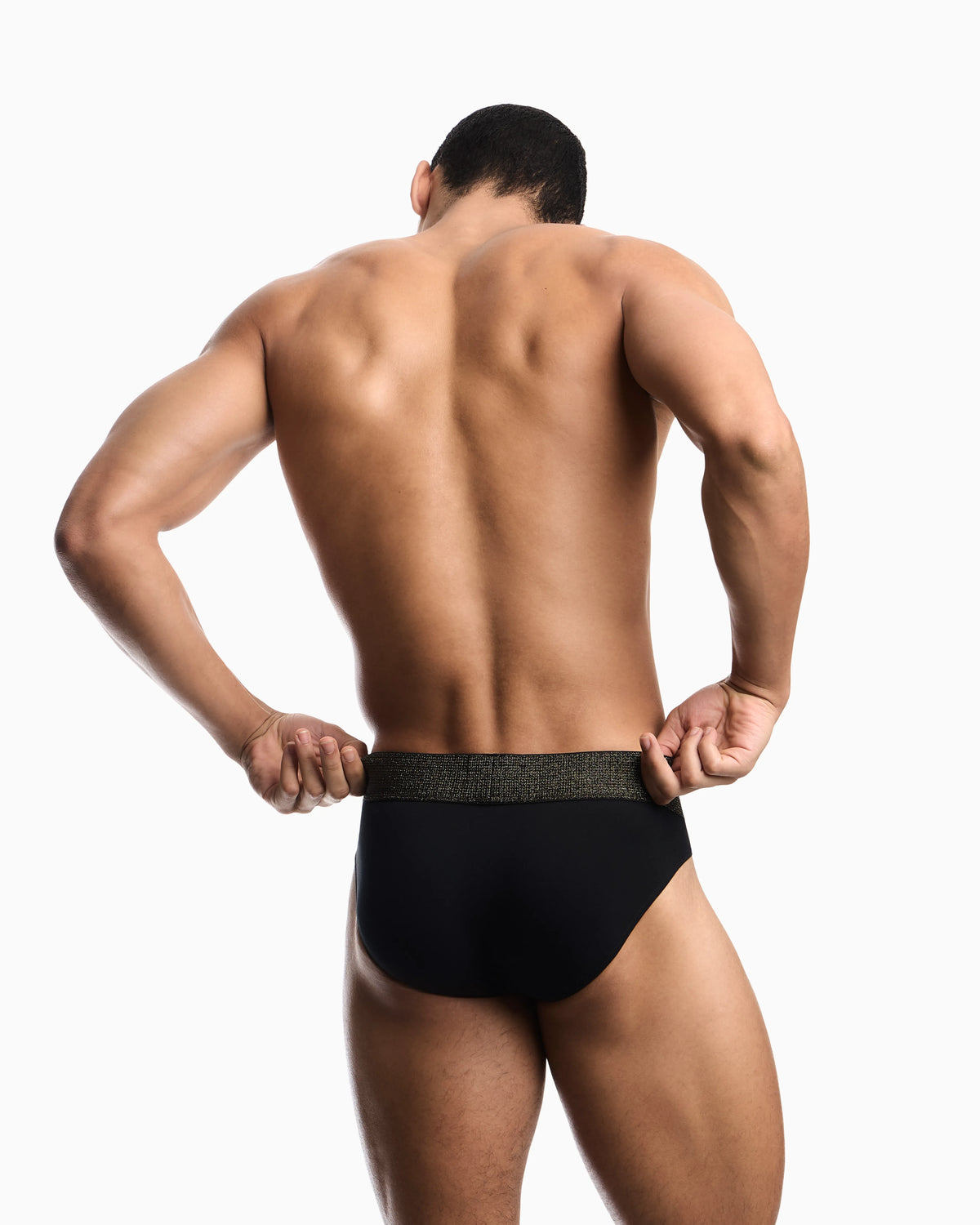 Two-pack cotton jersey briefs with an elastic waistband