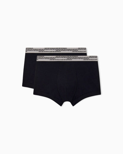 2-pack cotton jersey boxer briefs with elastic waistband