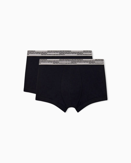2-pack cotton jersey boxer briefs with elastic waistband