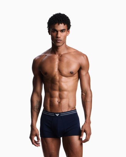 Two-pack of logo label organic jersey boxer briefs