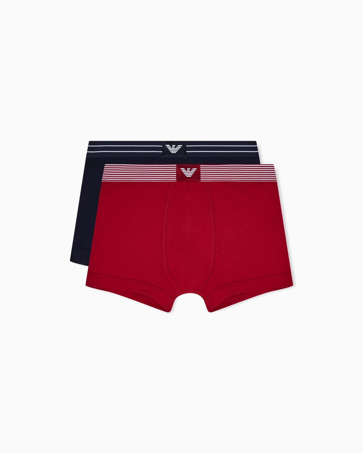 Two-pack of logo label organic jersey boxer briefs