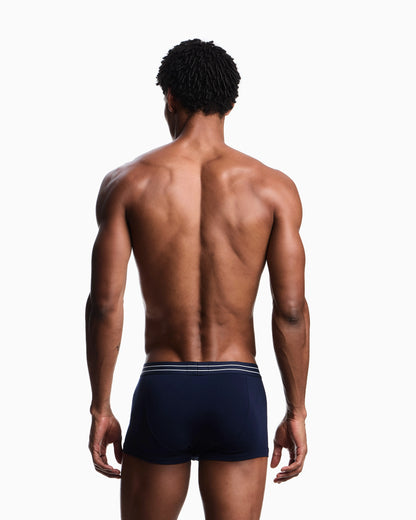 Two-pack of logo label organic jersey boxer briefs