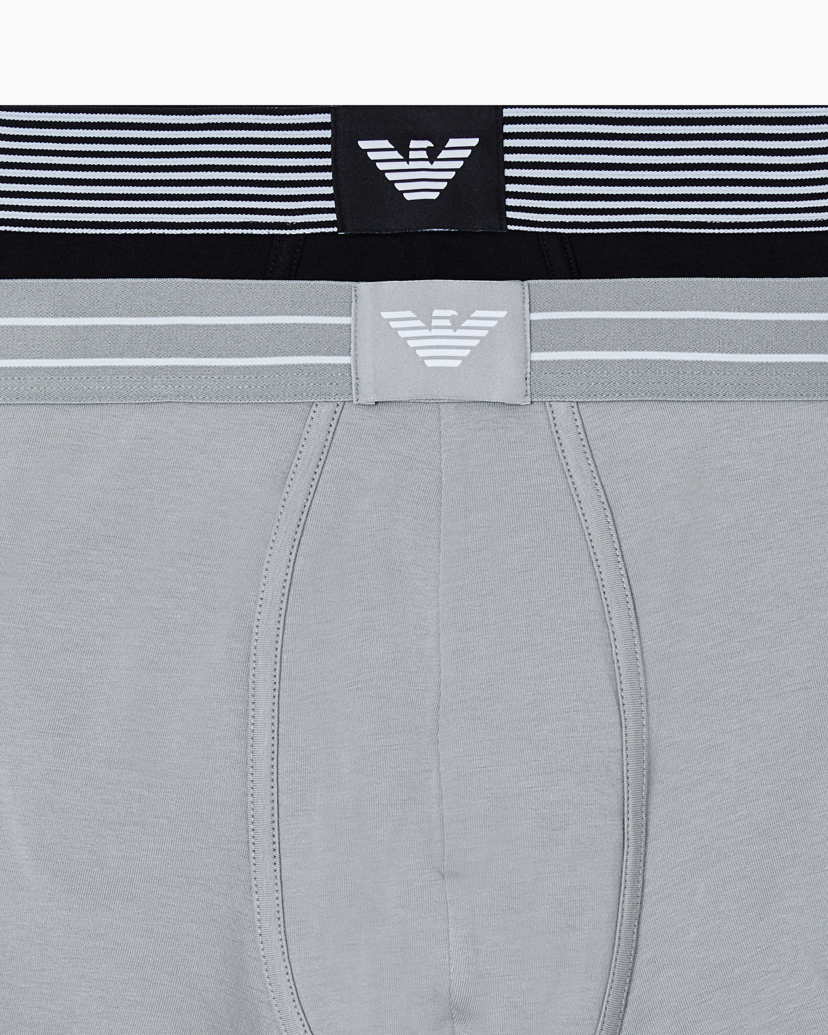 Two-pack of logo label organic jersey boxer briefs