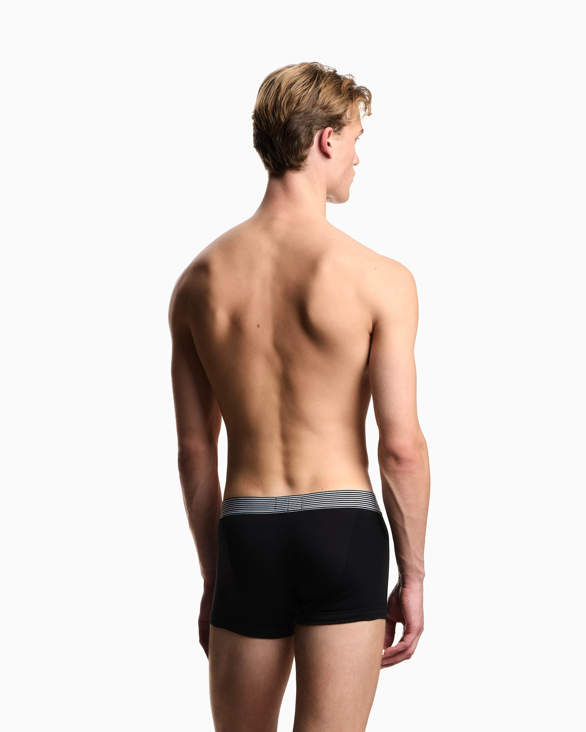 Two-pack of logo label organic jersey boxer briefs