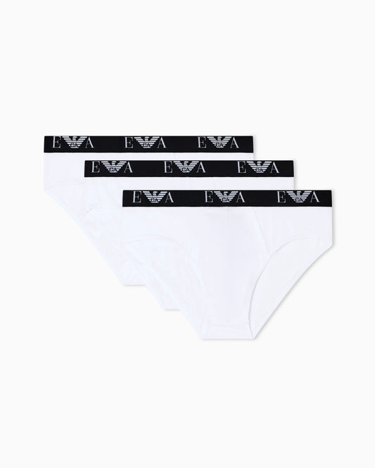 Stretch jersey briefs in a cotton 3-pack Essential