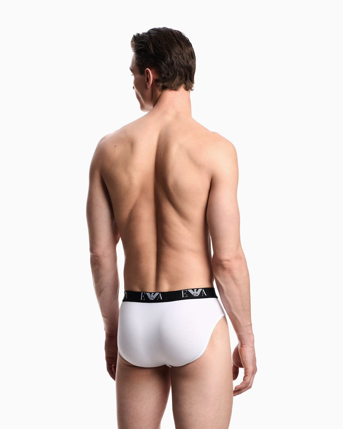 Stretch jersey briefs in a cotton 3-pack Essential