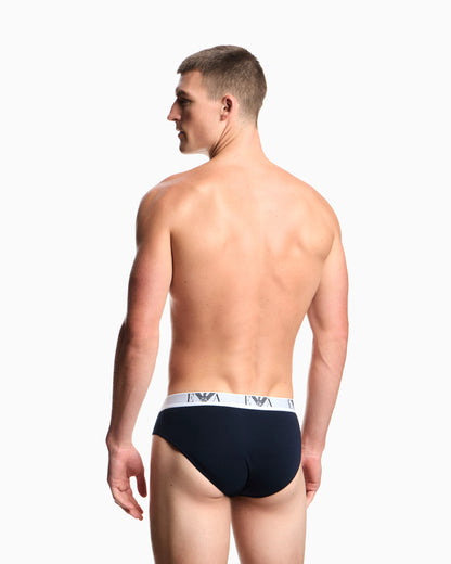 Stretch jersey briefs in a cotton 3-pack Essential