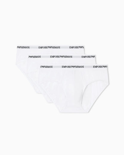 Three pack briefs in stretch cotton jersey Essential