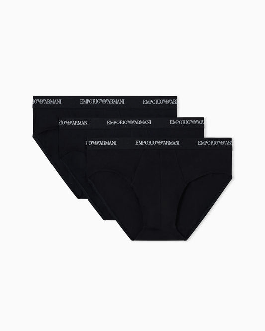 Three pack briefs in stretch cotton jersey Essential