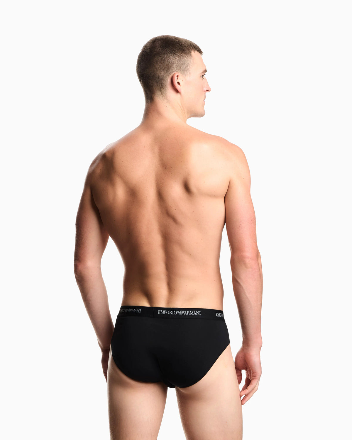 Three pack briefs in stretch cotton jersey Essential