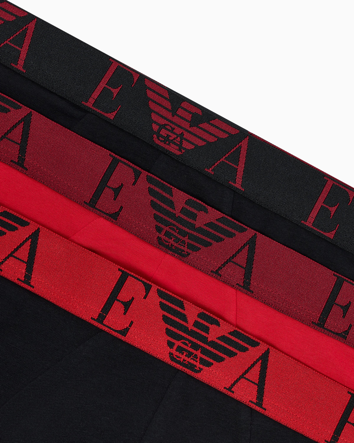 Three-pack of jersey briefs with bold monogram waistband