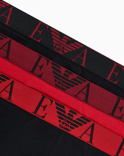Three-pack of jersey briefs with bold monogram waistband