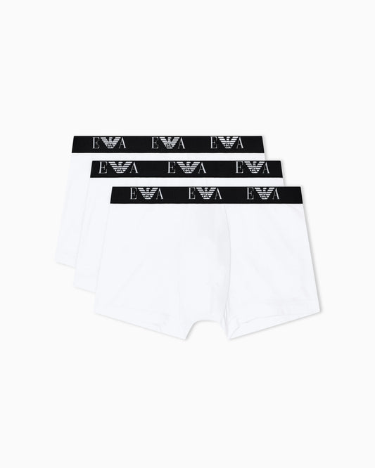 Three-pack of stretch jersey boxer briefs with EA logoband