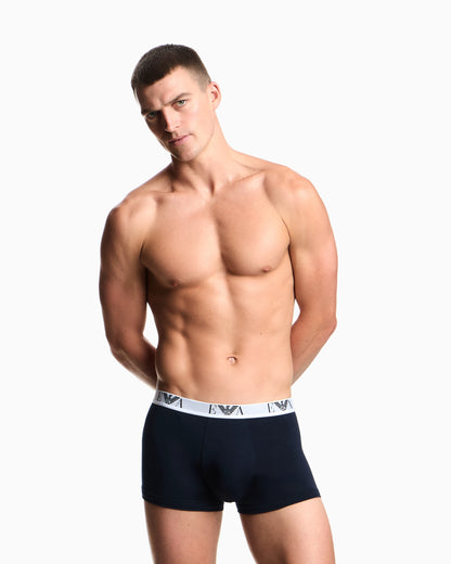 Three-pack of stretch jersey boxer briefs with EA logoband