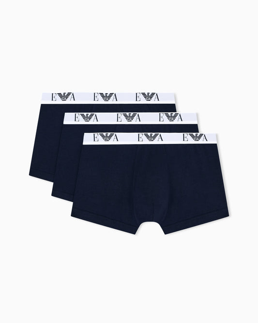 Three-pack of stretch jersey boxer briefs with EA logoband