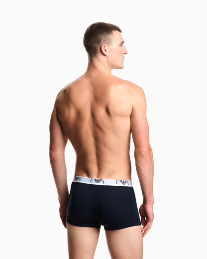 Three-pack of stretch jersey boxer briefs with EA logoband
