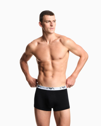 Three-pack of stretch jersey boxer briefs with EA logoband