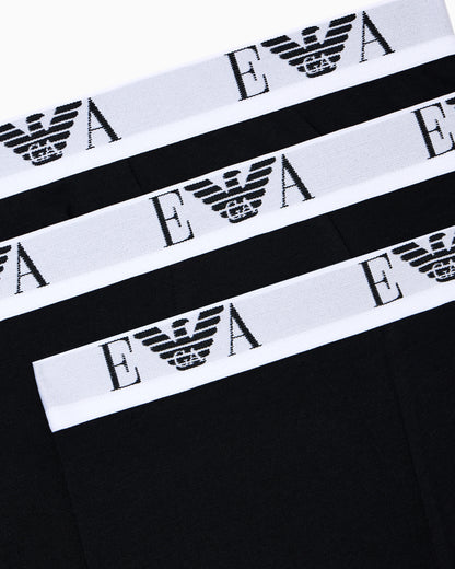 Three-pack of stretch jersey boxer briefs with EA logoband