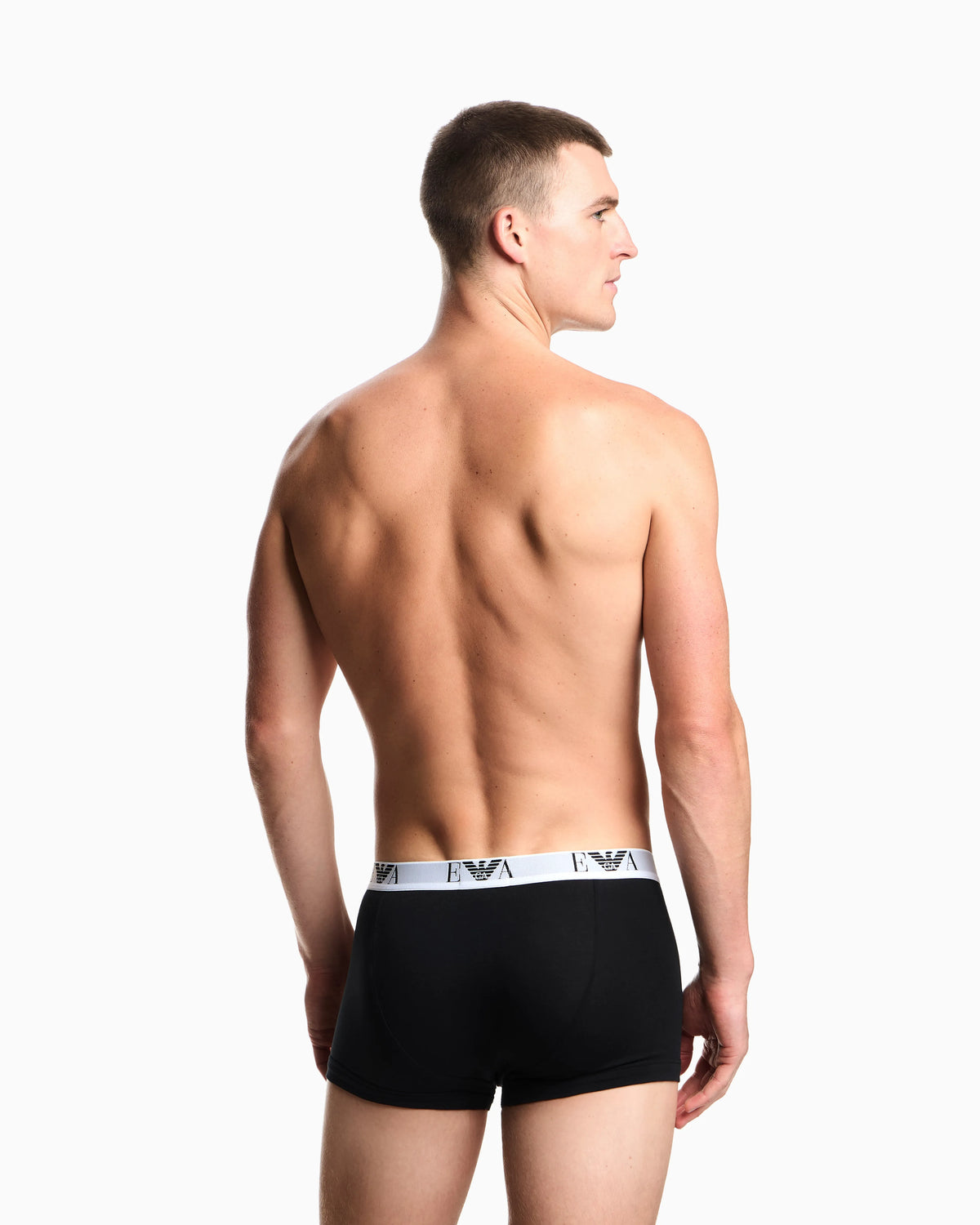 Three-pack of stretch jersey boxer briefs with EA logoband