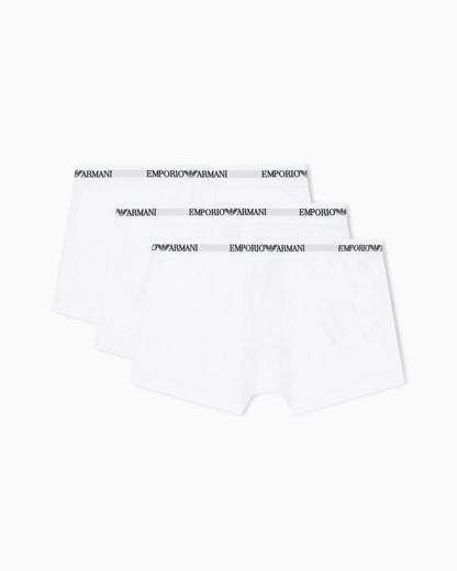 Boxer underwear 3-pack in stretch cotton jersey Essential