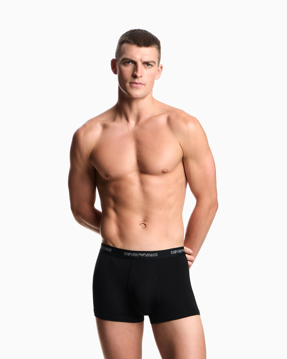 Boxer underwear 3-pack in stretch cotton jersey Essential