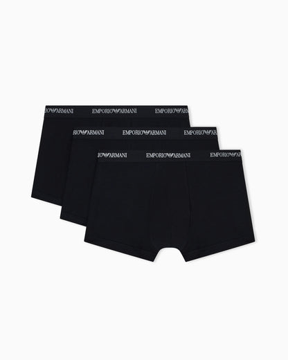 Boxer underwear 3-pack in stretch cotton jersey Essential
