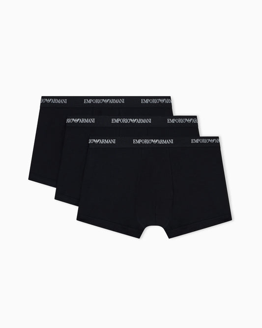 Boxer underwear 3-pack in stretch cotton jersey Essential