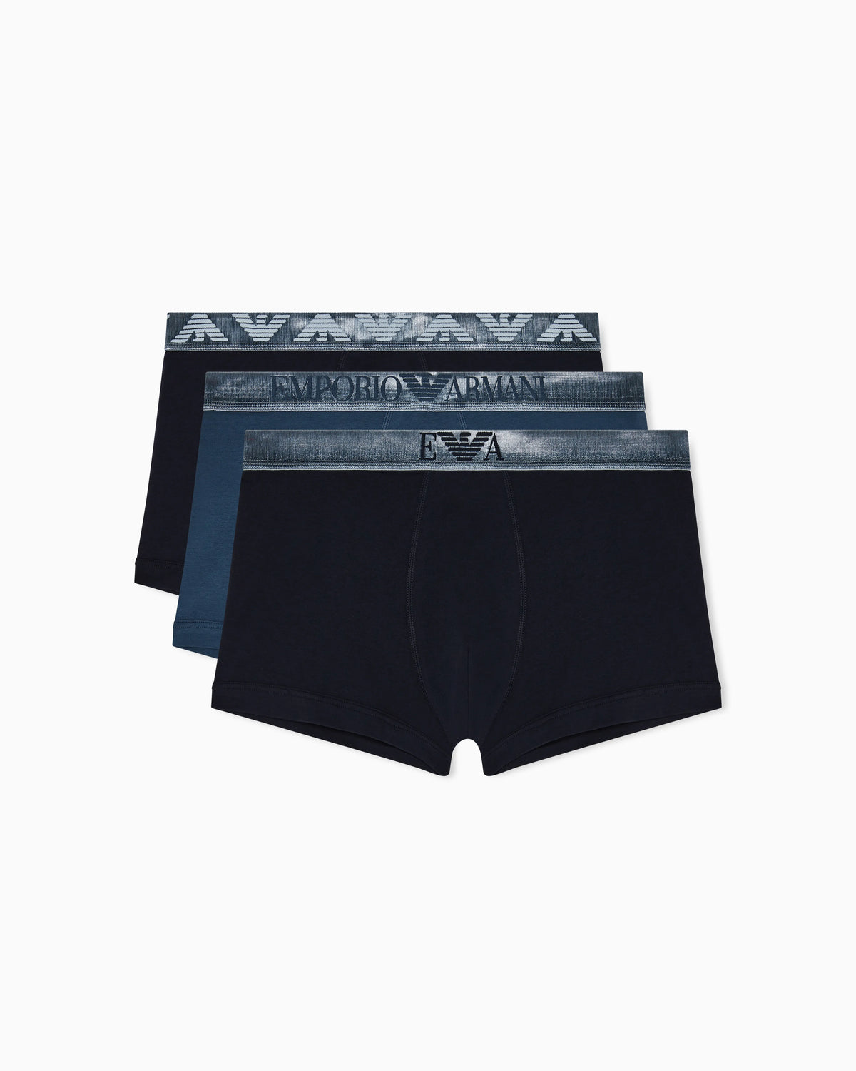 Three-pack of Shiny logoband organic jersey boxer briefs