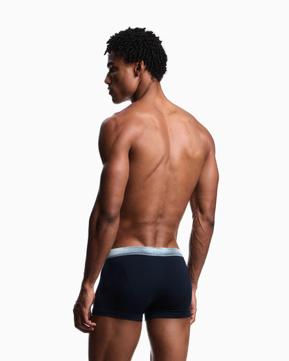 Three-pack of Shiny logoband organic jersey boxer briefs