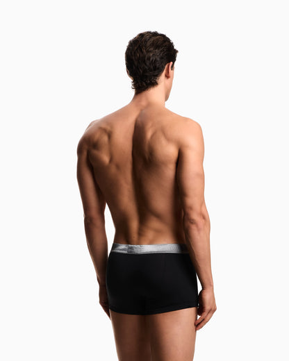 Three-pack of Shiny logoband organic jersey boxer briefs