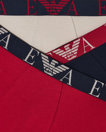 Three-pack of boxer briefs with bold monogram logo