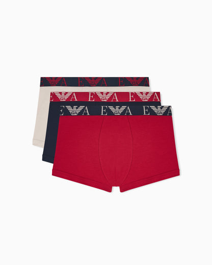 Three-pack of boxer briefs with bold monogram logo