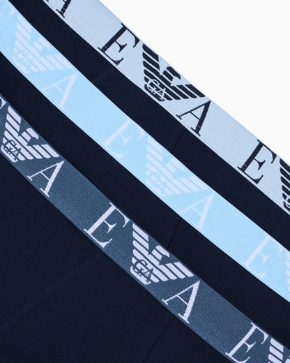 Three-pack of boxer briefs with bold monogram logo