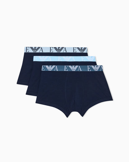Three-pack of boxer briefs with bold monogram logo