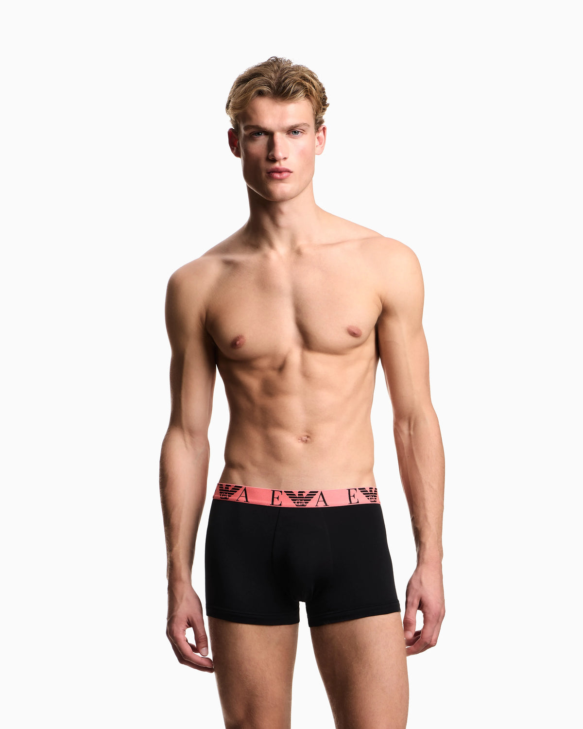 Three-pack of boxer briefs with bold monogram logo