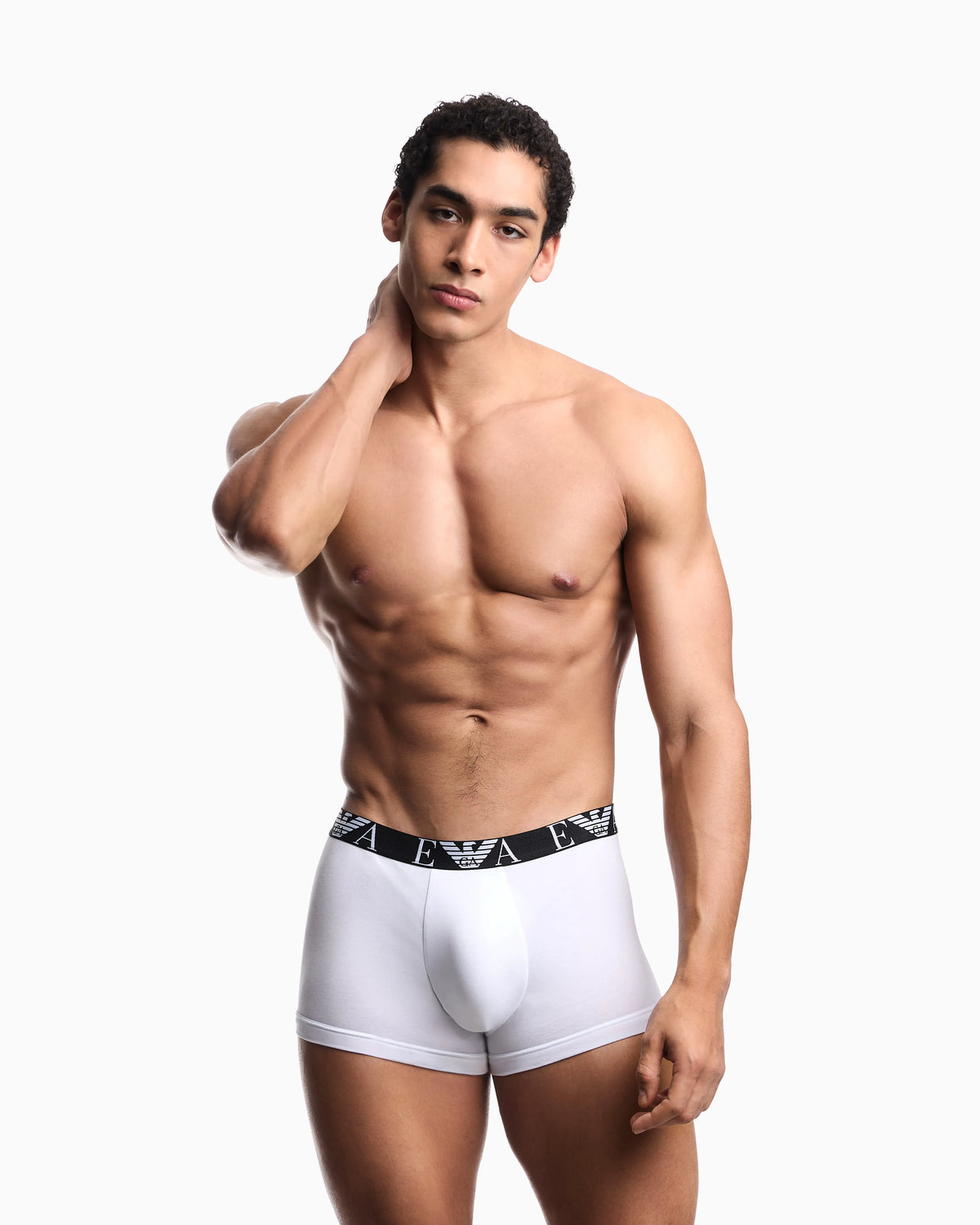 Three-pack of boxer briefs with bold monogram logo