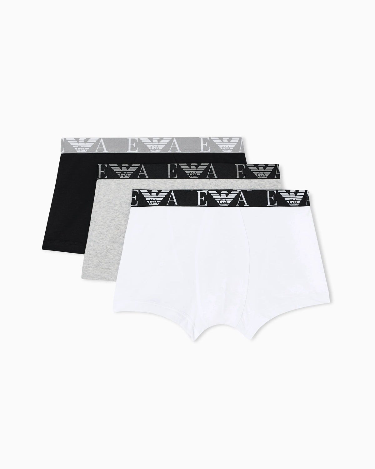 Three-pack of boxer briefs with bold monogram logo