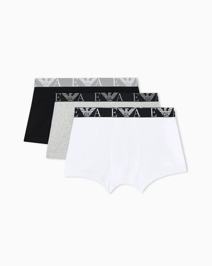 Three-pack of boxer briefs with bold monogram logo