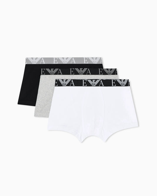 Three-pack of boxer briefs with bold monogram logo