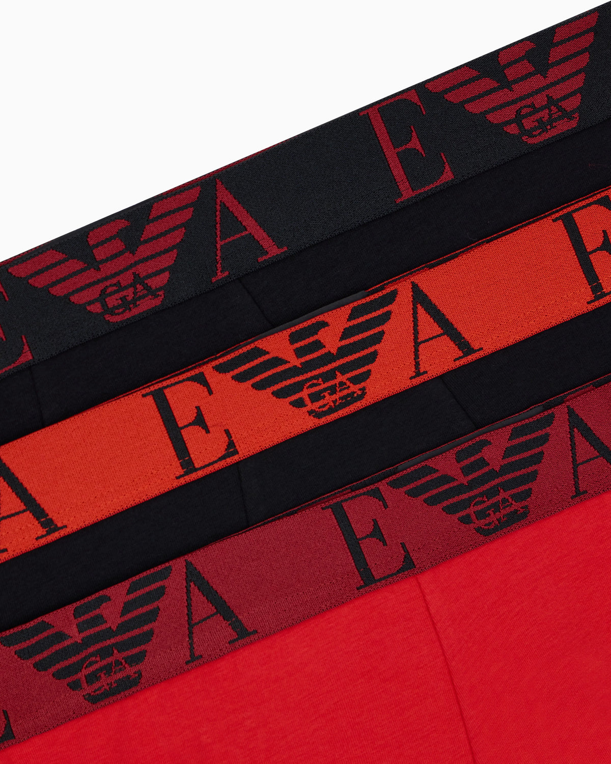 Regular fit 3-pack jersey trunks with a bold monogram