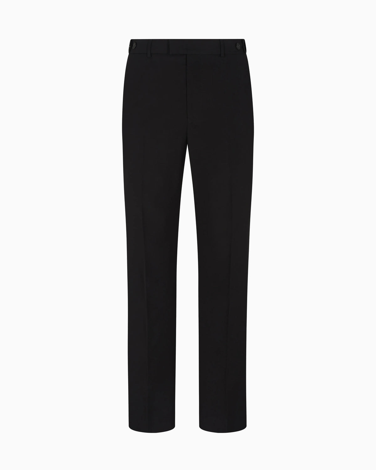 Trousers with a pleat in virgin wool with a technical finish