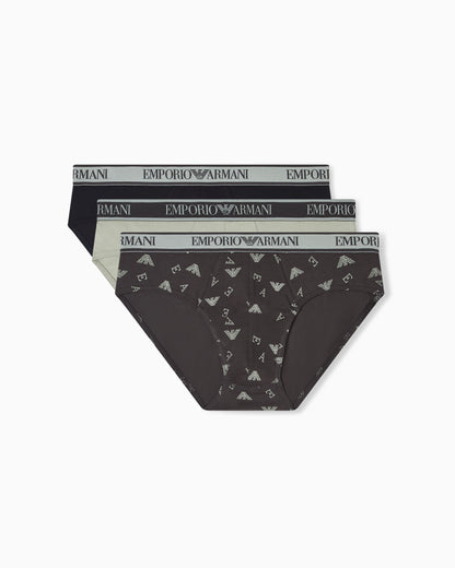 Three-pack of briefs with Core logo waistband