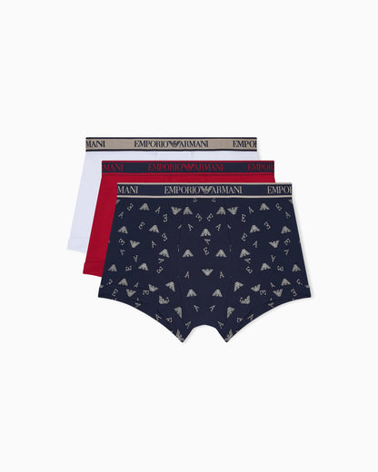 Three-pack of boxer briefs with Core logo waistband