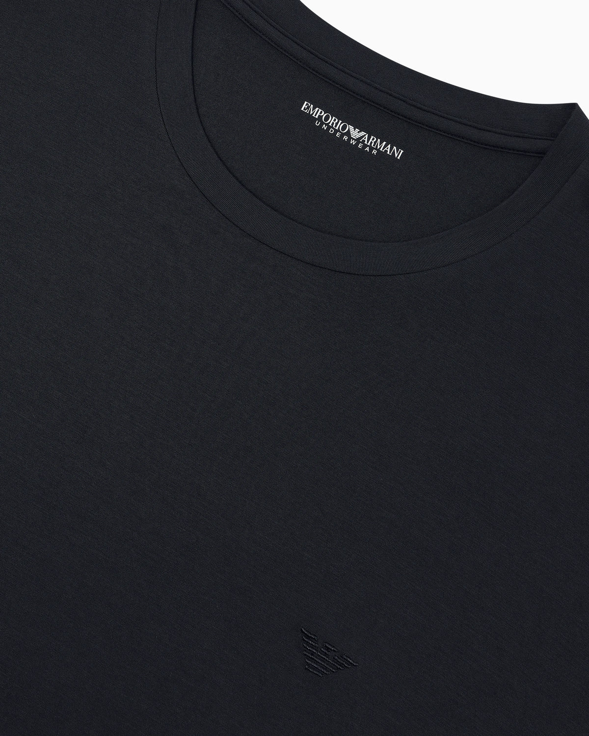 Long sleeve crew neck t-shirt in modal jersey with logo