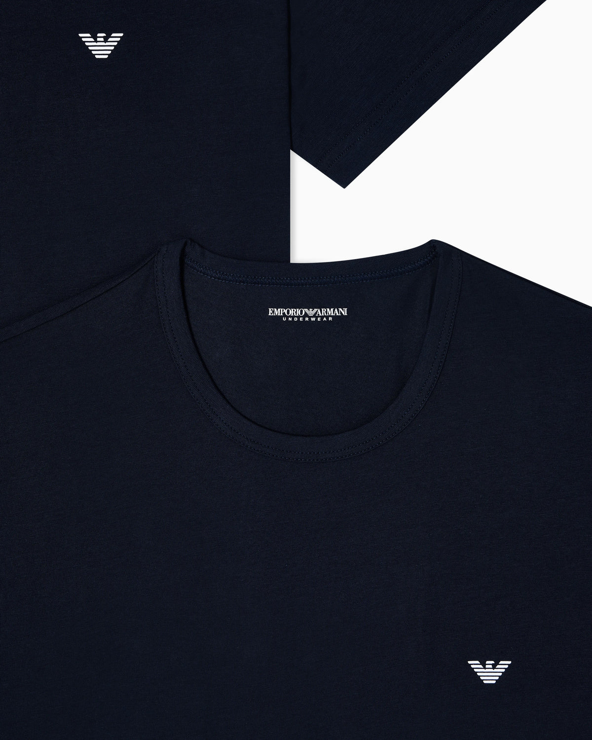 Short sleeve t-shirt 2-pack in stretch cotton Essential